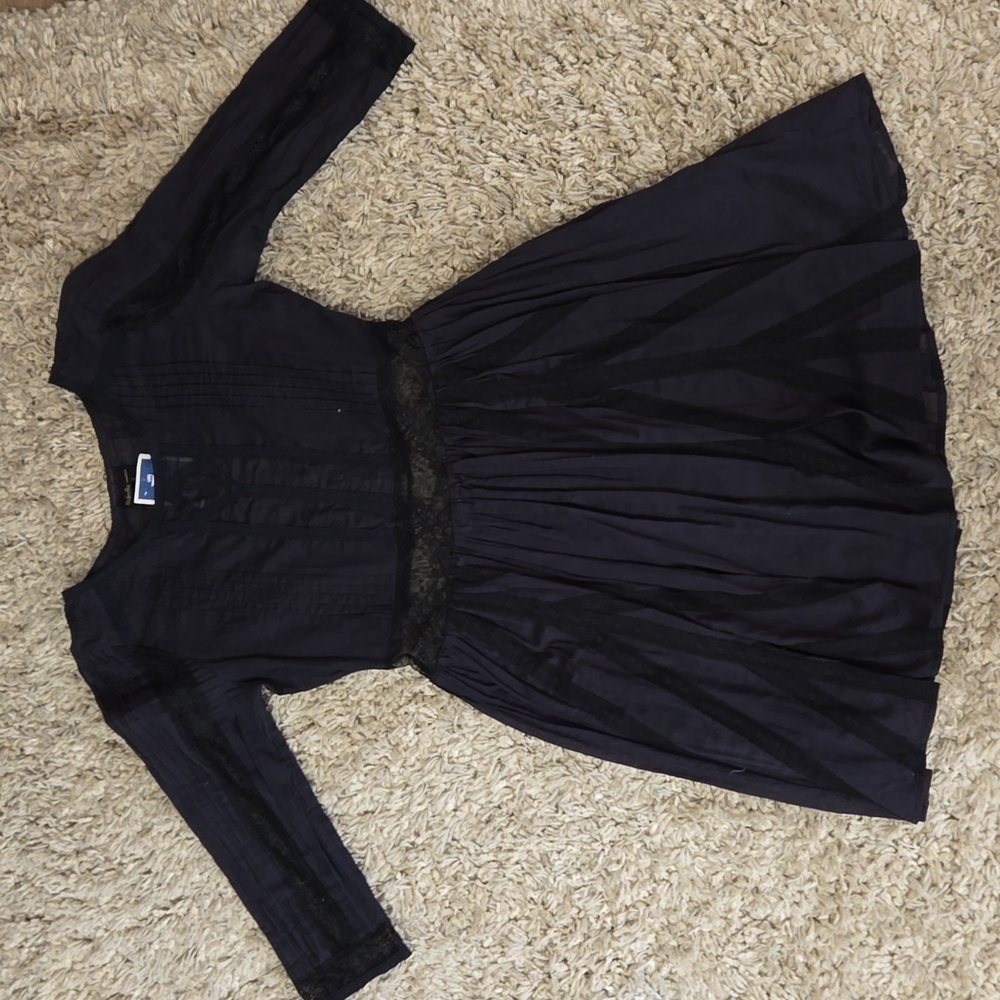 Rafaella fit and flare mini dress size small black